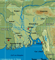 Bangladesh Landkarte